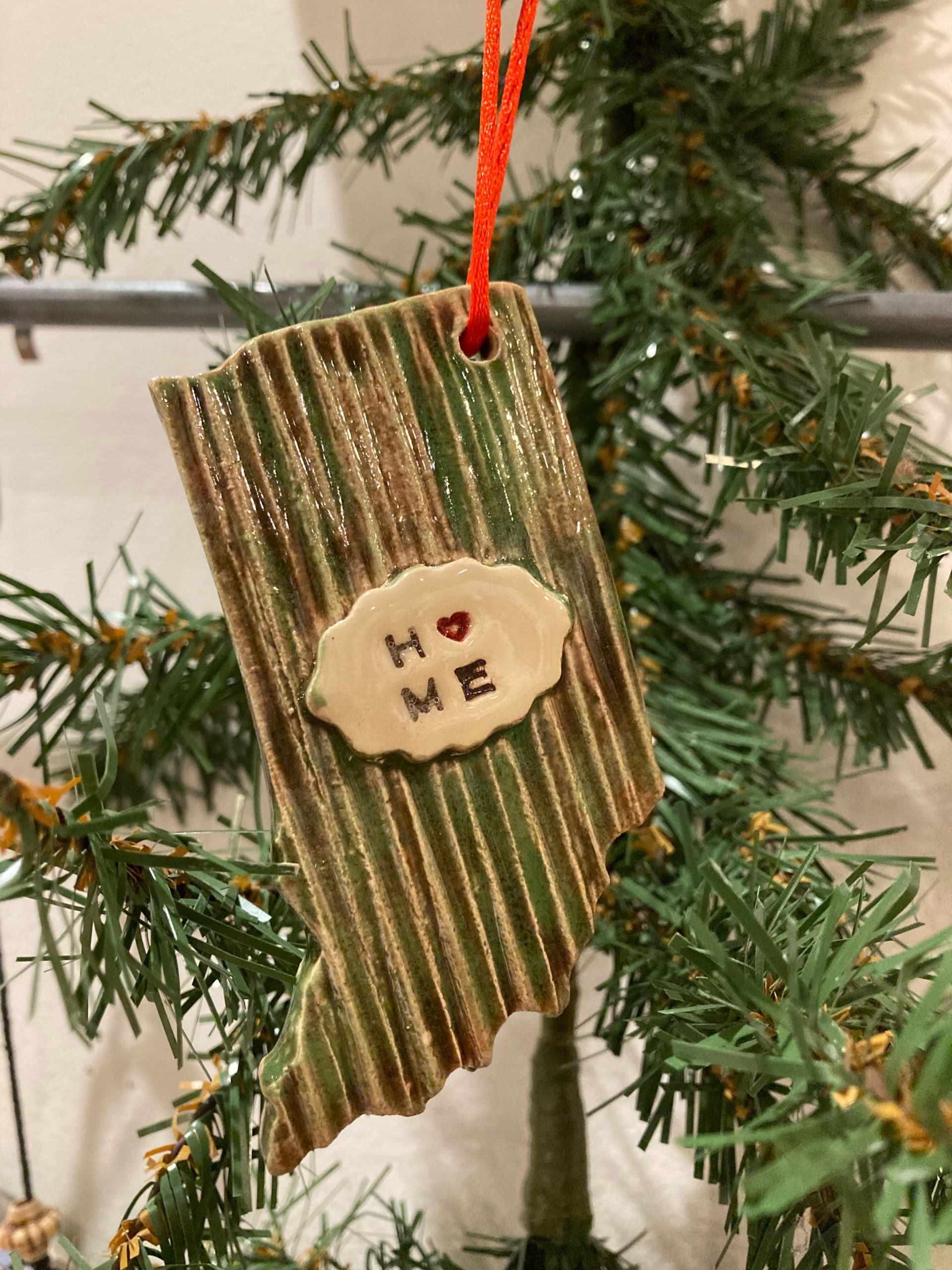 2022 Indiana Home Ornament Green